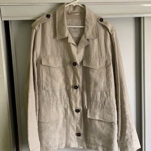 Mango (Man) linen military style jacket